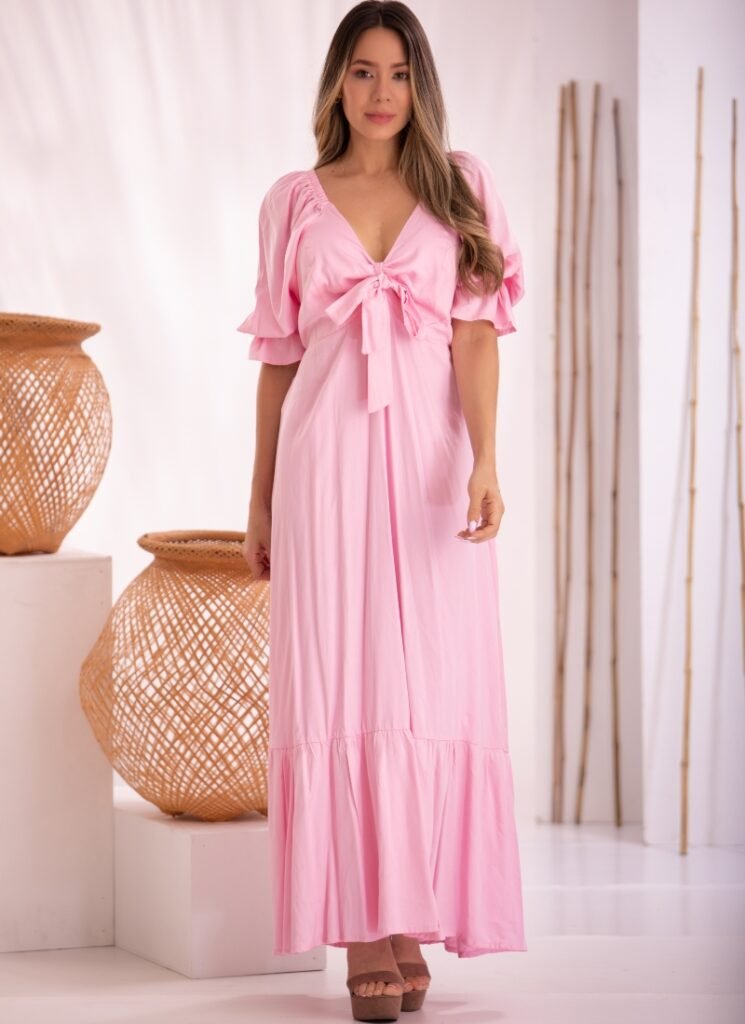 vestido-largo-rosado-saraisa-tres-cuartos-juvenil-moda